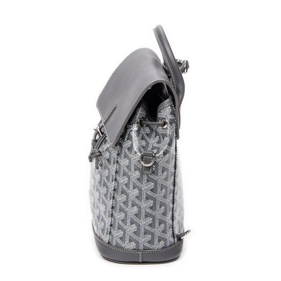 Goyard Mini Alpin Backpack  en Grey Lienzo recubierto - Image 3