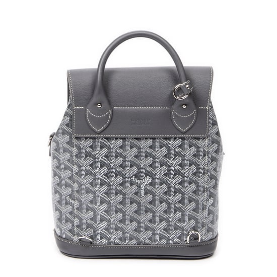 Goyard Mini Alpin Backpack  en Grey Lienzo recubierto - Image 5