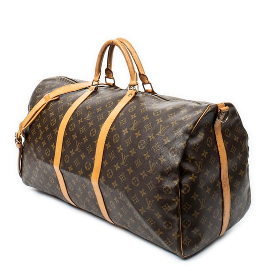 Louis Vuitton Keepall Bandouliere 60 en Brown Lienzo recubierto - Image 2