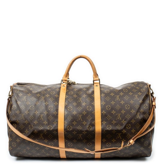 Louis Vuitton Keepall Bandouliere 60 en Brown Lienzo recubierto - Image 5