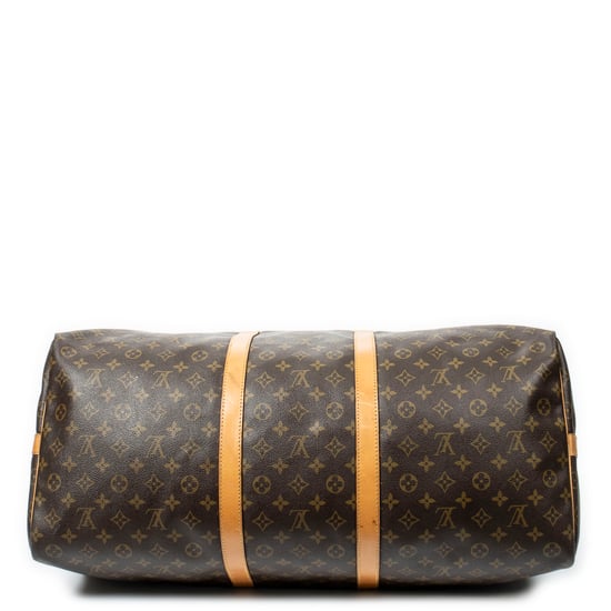 Louis Vuitton Keepall Bandouliere 60 en Brown Lienzo recubierto - Image 6