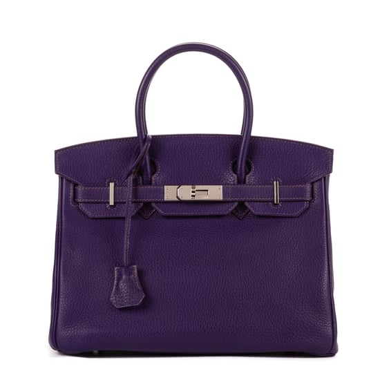Hermès Birkin 30 en Púrpura Cuero de ternero - Image 1