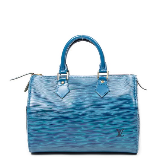 Louis Vuitton Speedy 25 en Blue Cuero de ternero - Image 5
