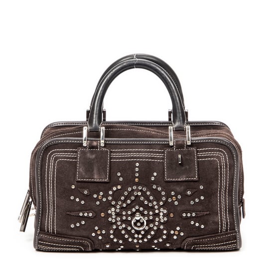 Loewe Rhinestone Amazona 28 en Marrón oscuro Cuero de ternero - Image 1
