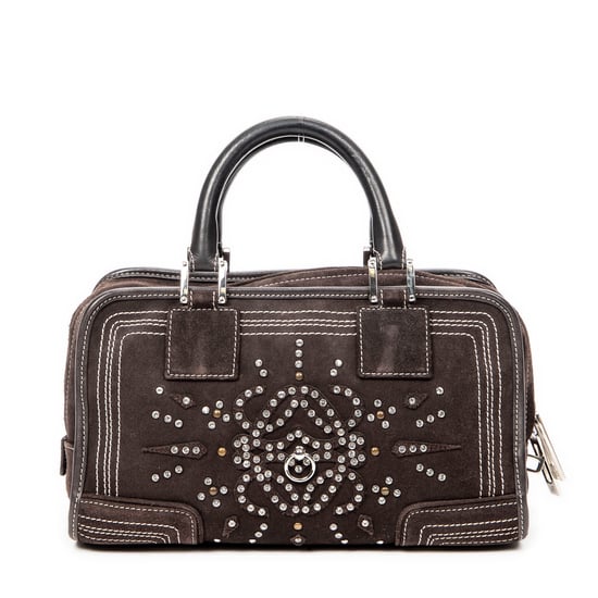 Loewe Rhinestone Amazona 28 en Marrón oscuro Cuero de ternero - Image 5