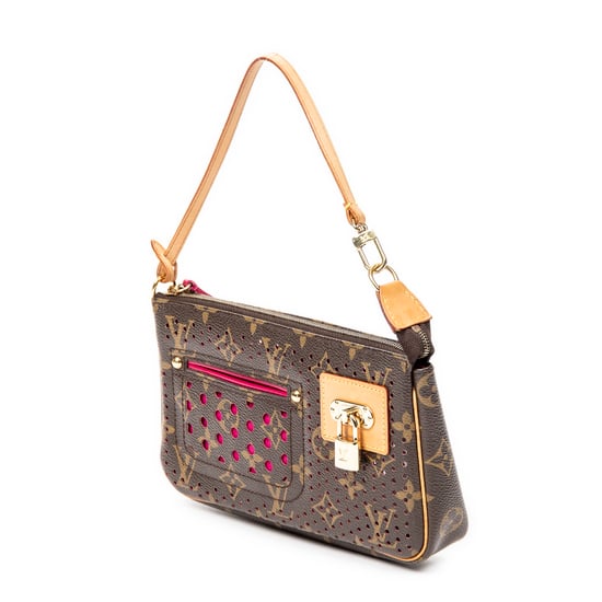 Louis Vuitton Pochette Accessoires en Marrón/Rosa Lienzo recubierto - Image 2
