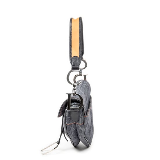 Dior Flight Line Saddle Bag en Vaquero azul Lienzo - Image 3