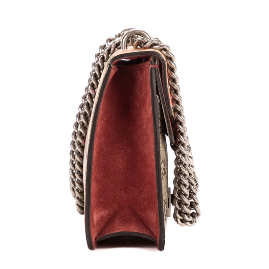 Gucci Blooms Dionysus Mini en Beige/Borgoña Lienzo recubierto - Image 5