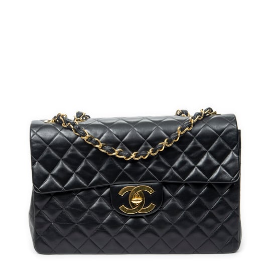 Chanel Maxi Jumbo XL Flap en Black Cuero de ternero - Image 1