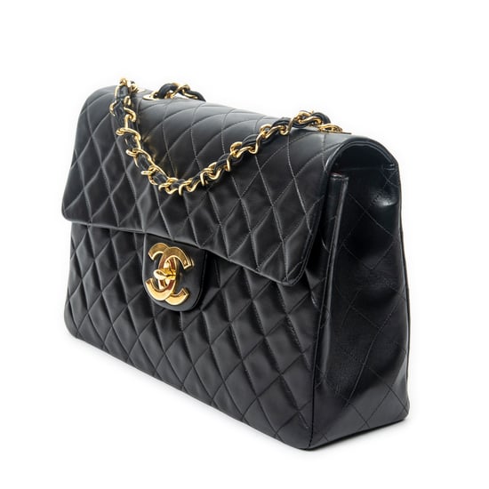 Chanel Maxi Jumbo XL Flap en Black Cuero de ternero - Image 2