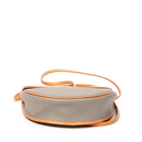 Dior Vintage CD Flap Crossbody en Gris/Tan Lienzo recubierto - Image 6