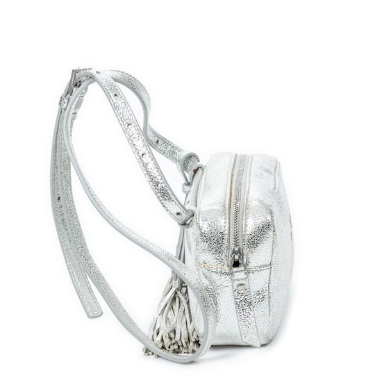 Yves Saint Laurent Lou Belt Bag  en Silver Cuero de ternero - Image 4