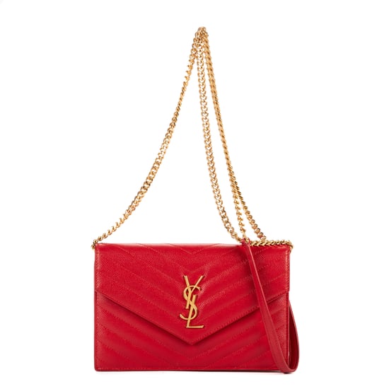 Yves Saint Laurent Chain Wallet en Red Cuero de ternero - Image 1
