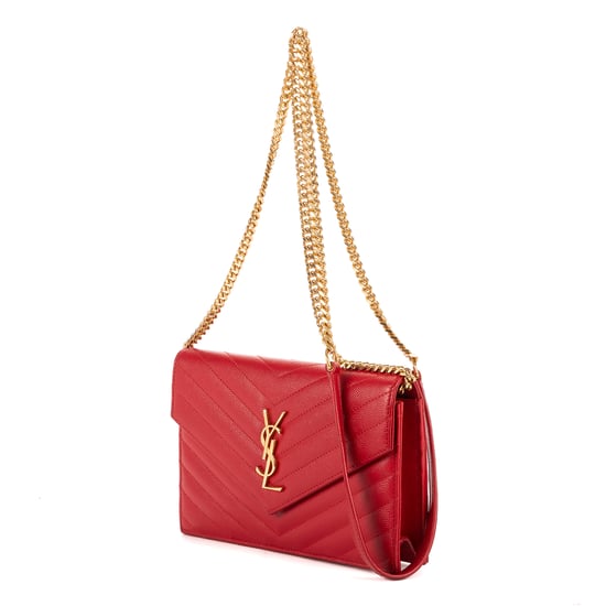 Yves Saint Laurent Chain Wallet en Red Cuero de ternero - Image 2