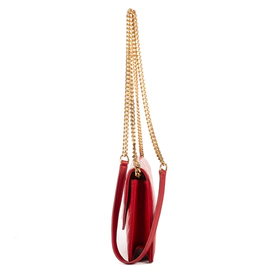 Yves Saint Laurent Chain Wallet en Red Cuero de ternero - Image 3