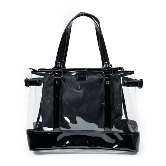 Burberry Blue Label Transparent Tote  en Transparente/Negro Lienzo - Image 5