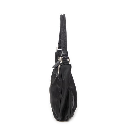 Prada Mini Zip Hobo en Black Lienzo - Image 3