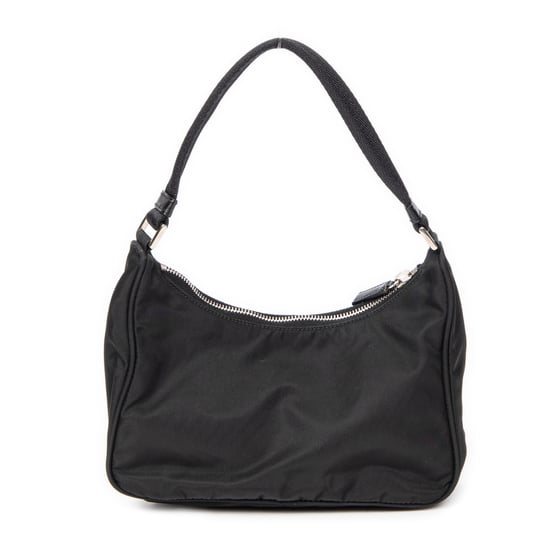 Prada Mini Zip Hobo en Black Lienzo - Image 5