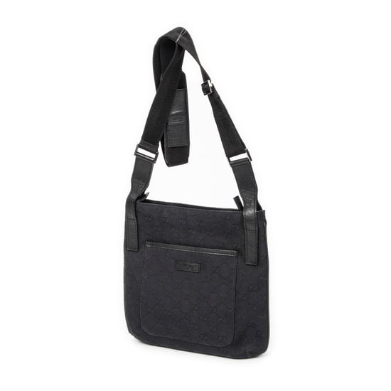 Gucci Front Slip Pocket Crossbody en Black Lienzo - Image 2