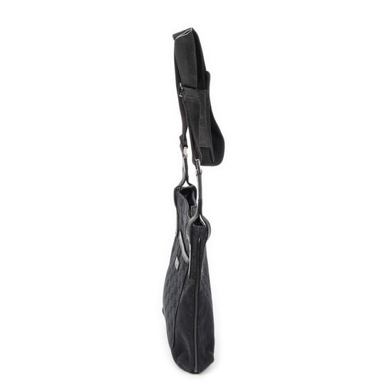 Gucci Front Slip Pocket Crossbody en Black Lienzo - Image 3