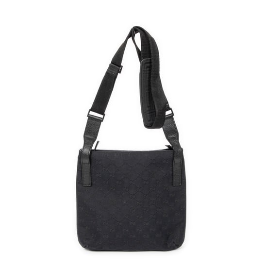 Gucci Front Slip Pocket Crossbody en Black Lienzo - Image 5
