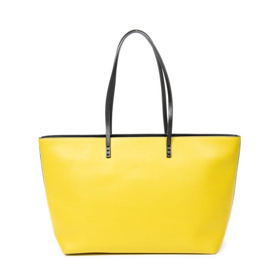 Fendi Monster Eyes Roll Zip Tote en Amarillo/Negro Cuero de ternero - Image 5