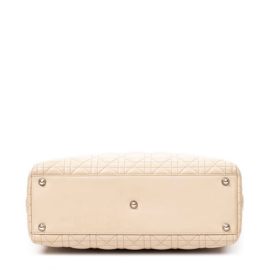 Dior Large Lady Dior Zip en Beige Cuero de ternero - Image 6