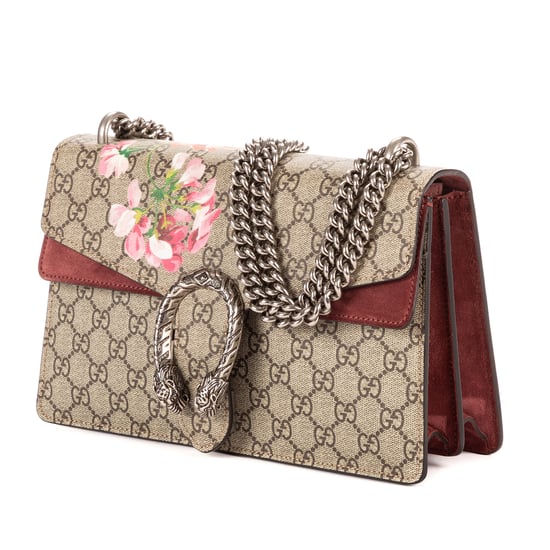 Gucci Blooms Dionysus Small en Beige/Borgoña Lienzo recubierto - Image 2