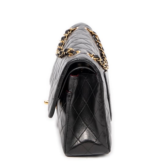 Chanel Classic Double Flap 26 en Black Cuero de ternero - Image 3