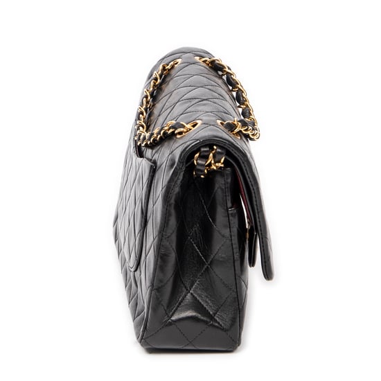Chanel Classic Double Flap 26 en Black Cuero de ternero - Image 4