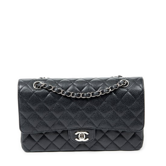 Chanel Classic Double Flap 26 en Black Cuero de ternero - Image 1