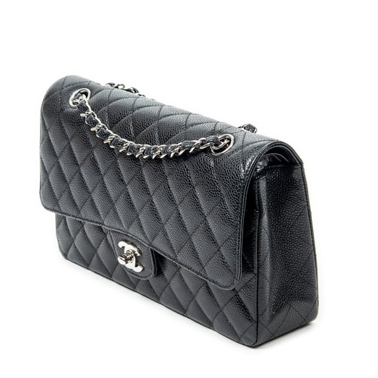Chanel Classic Double Flap 26 en Black Cuero de ternero - Image 2