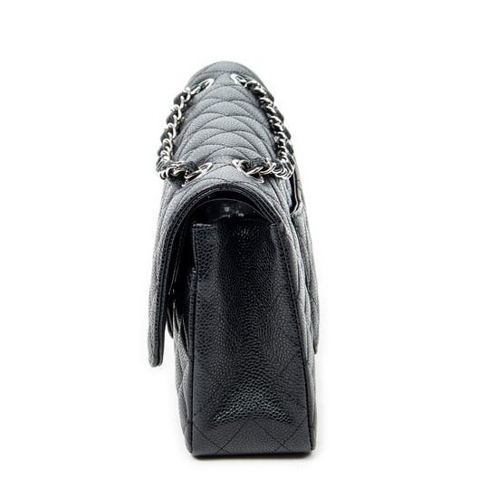 Chanel Classic Double Flap 26 en Black Cuero de ternero - Image 3