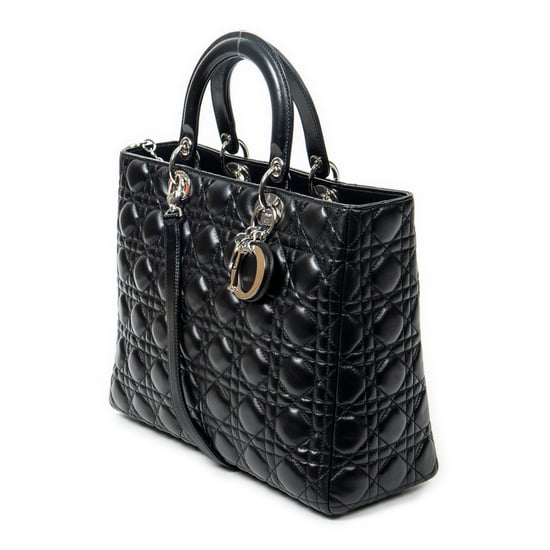Dior Large Lady Dior Zip en Black Cuero de ternero - Image 2