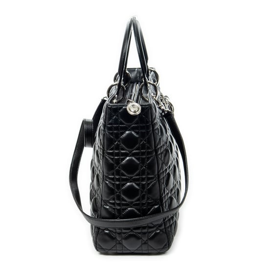 Dior Large Lady Dior Zip en Black Cuero de ternero - Image 4
