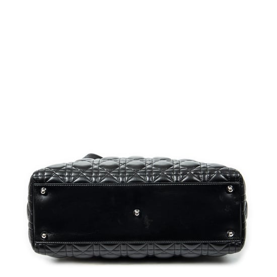 Dior Large Lady Dior Zip en Black Cuero de ternero - Image 6