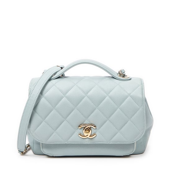 Chanel Small Business Affinity Flap en Azul claro Cuero de ternero - Image 1