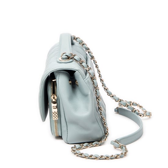 Chanel Small Business Affinity Flap en Azul claro Cuero de ternero - Image 3