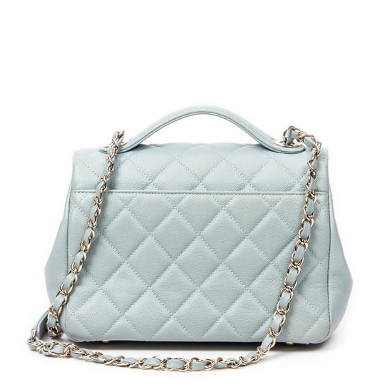 Chanel Small Business Affinity Flap en Azul claro Cuero de ternero - Image 5