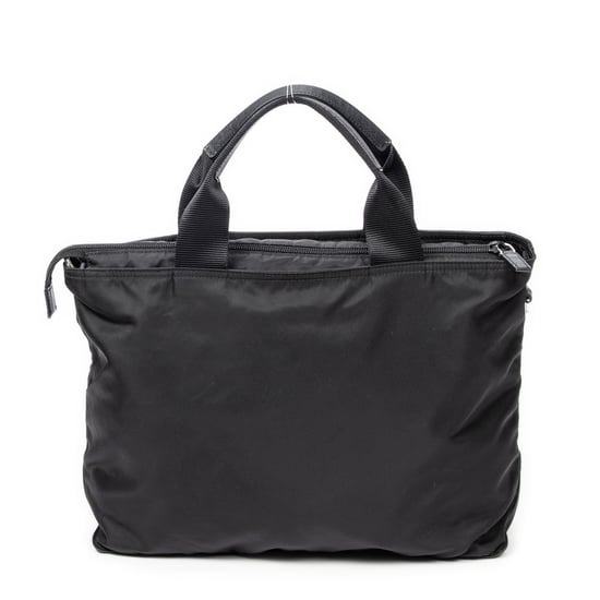 Prada Medium Square 2-Way Tote en Black Lienzo - Image 5
