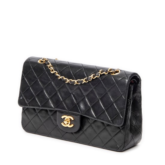 Chanel Classic Double Flap 26 en Black Cuero de ternero - Image 2