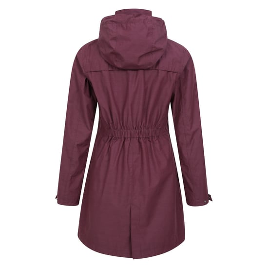 Mountain Warehouse Womens/Ladies Cloudburst Textured Waterproof Jacket (Burgundy) - Image 2