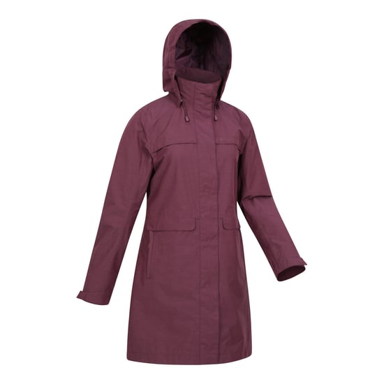 Mountain Warehouse Womens/Ladies Cloudburst Textured Waterproof Jacket (Burgundy) - Image 3