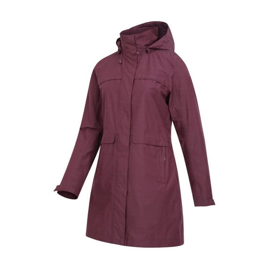Mountain Warehouse Womens/Ladies Cloudburst Textured Waterproof Jacket (Burgundy) - Image 4