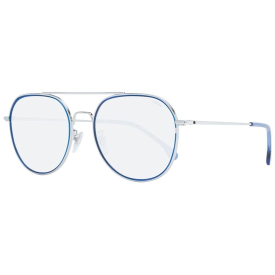 Gafas de sol aviador Vl4028 con marco plateado y azul - Image 1