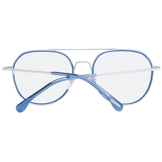 Gafas de sol aviador Vl4028 con marco plateado y azul - Image 3