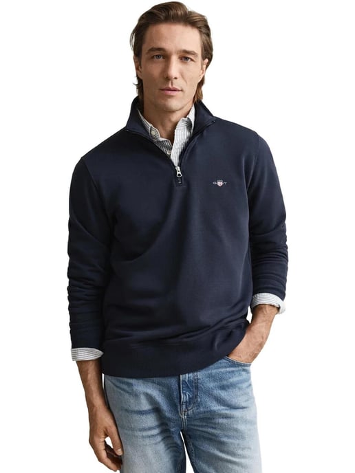 GANT | Sudadera con Media Cremallera y Escudo Archive para Hombre - Image 1
