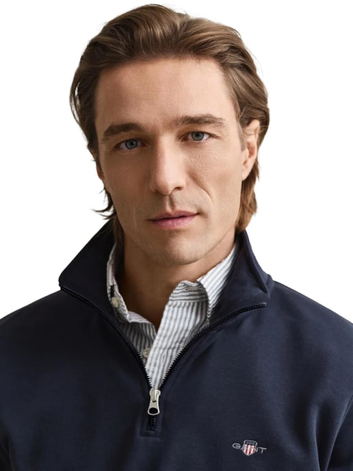 GANT | Sudadera con Media Cremallera y Escudo Archive para Hombre - Image 3