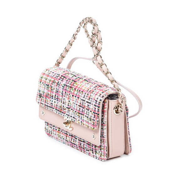 Chanel Classic Double Flap en Rosa/Melocotón Lienzo - Image 2