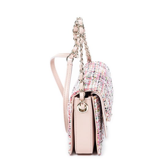 Chanel Classic Double Flap en Rosa/Melocotón Lienzo - Image 4